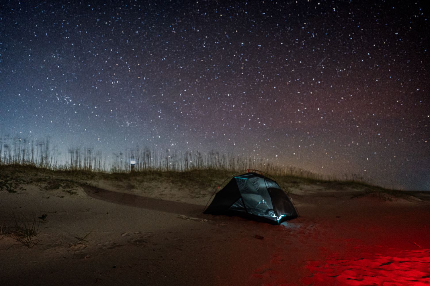 beach camping