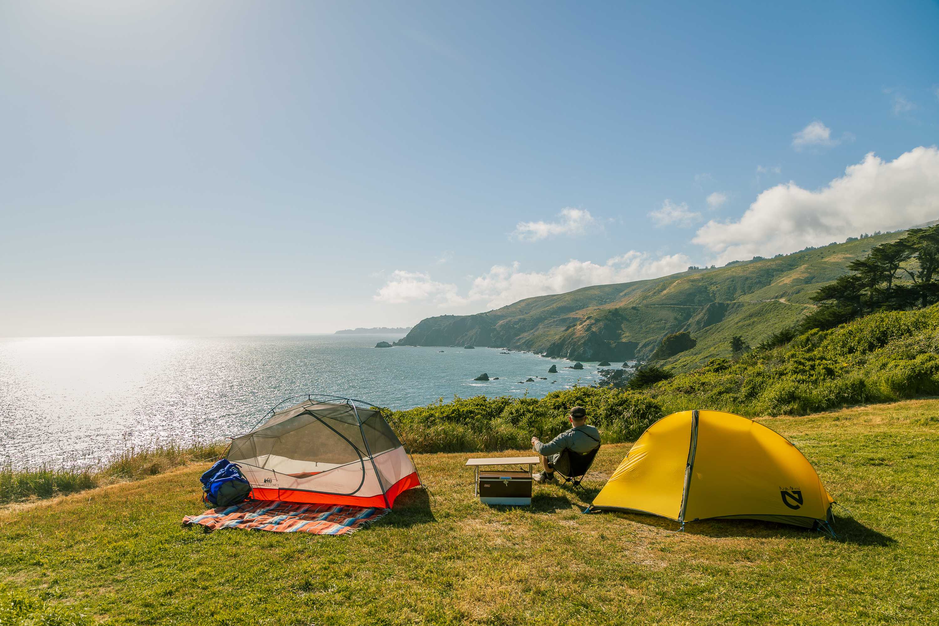 beach camping