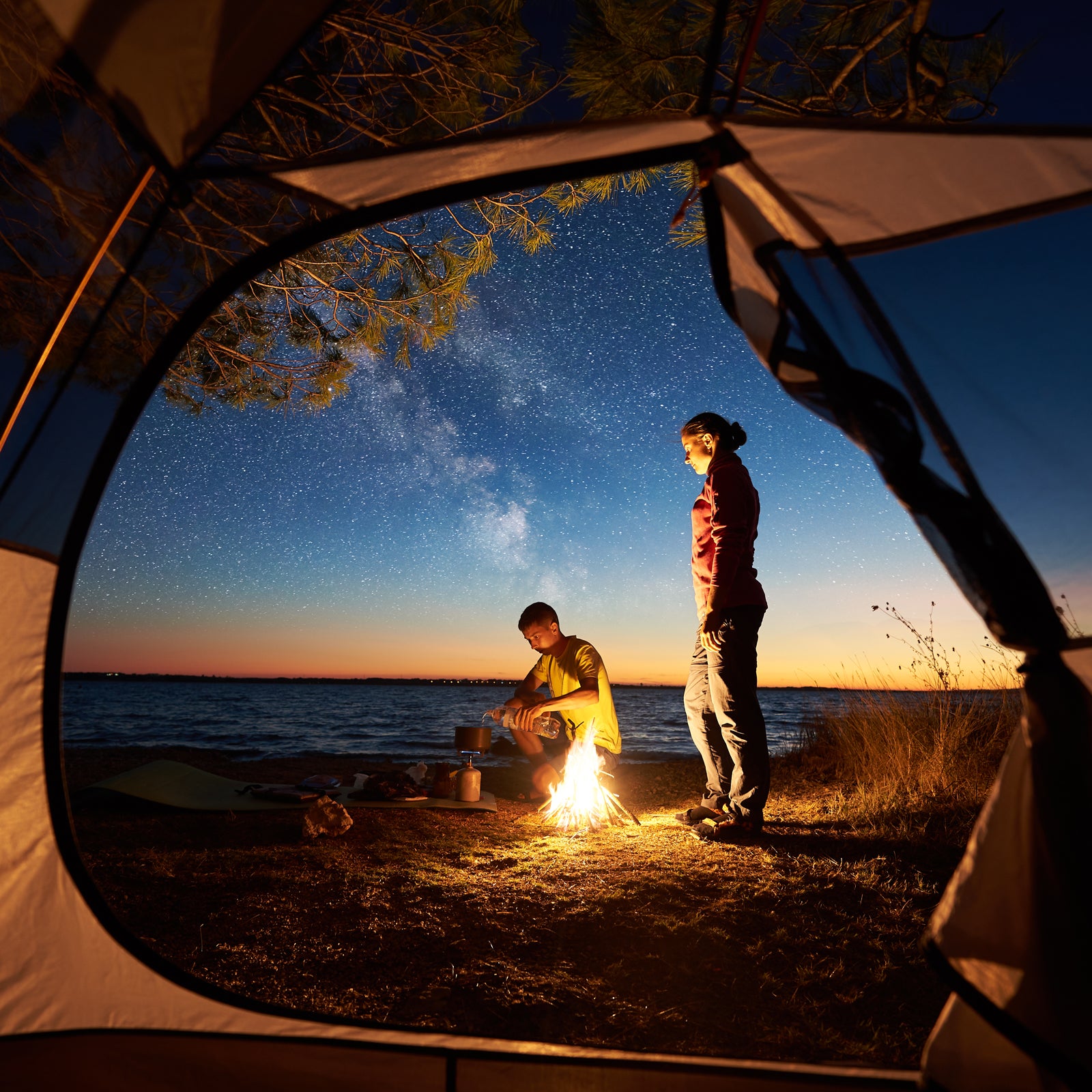 Beach Camping in