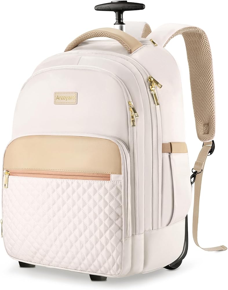 40L Rolling Backpack for Beach Travel