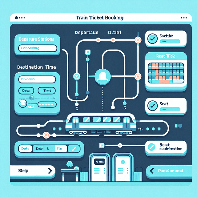 train ticket booking interface