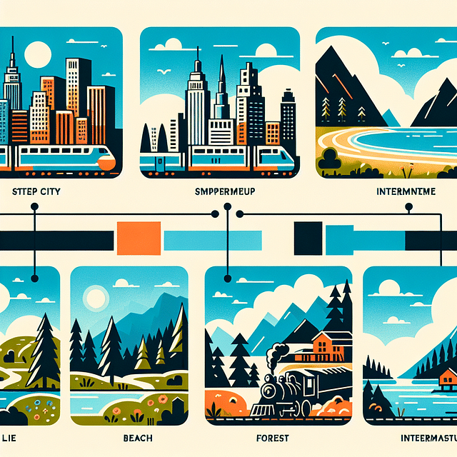 train travel itinerary with stopovers