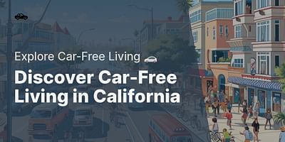 Discover Car-Free Living in California - Explore Car-Free Living 🚗