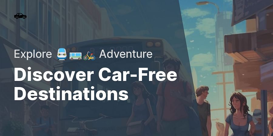 Discover Car-Free Destinations - Explore 🚆🚌🚲 Adventure