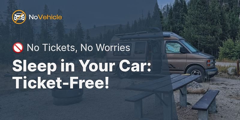 Sleep in Your Car: Ticket-Free! - 🚫 No Tickets, No Worries