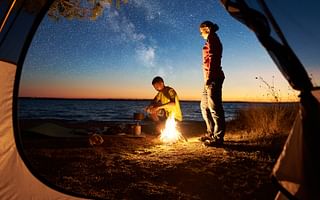 Is it possible to go beach camping without a vehicle?